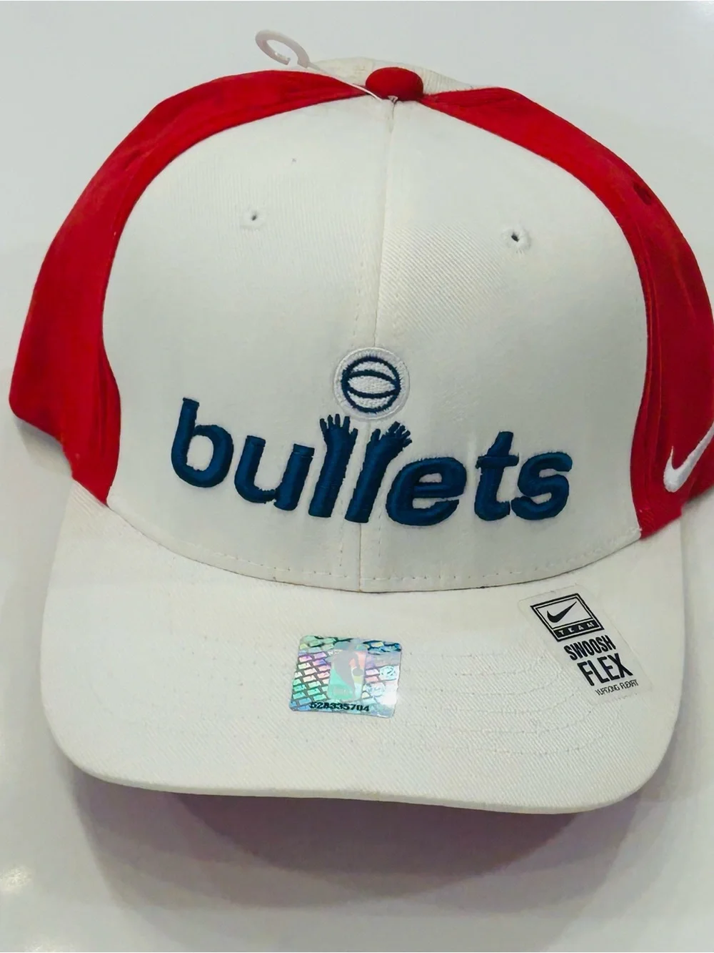 Vintage Washington Bullets Wizards Nike Jerry Stackhouse #42 Flex Fitted Cap Hat